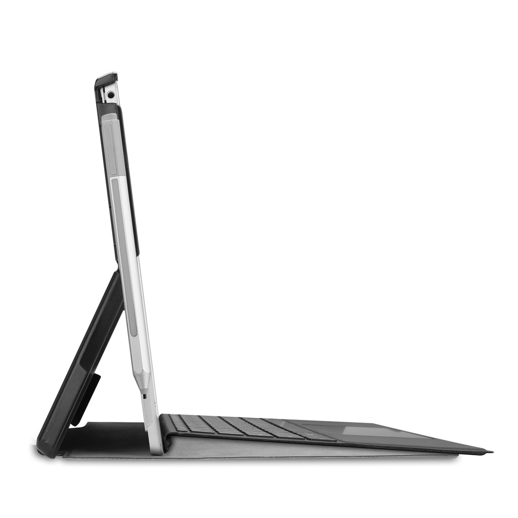 Microsoft Surface Pro 7 hoes - Tri-Fold Book Case - Zwart