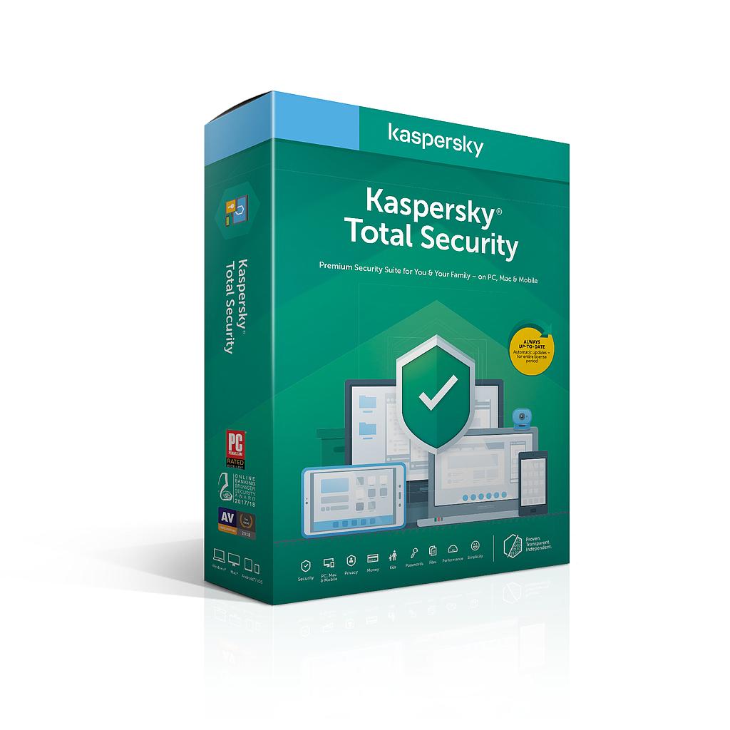 Kaspersky Lab Total Security 2020 3 apparaten 1 jaar