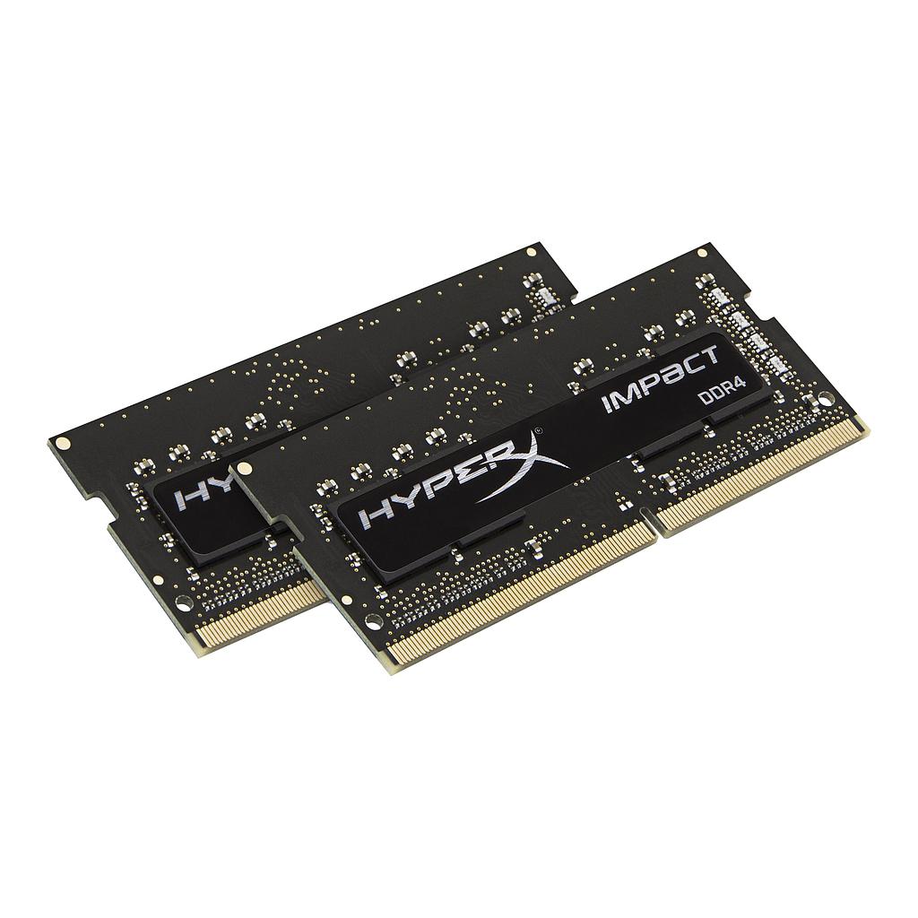 Kingston HyperX Impact 16GB DDR4 2933 MHz - 16 GB - 2 x 8 GB - DDR4 - 2933 MHz - 260-pin SO-DIMM - Zwart