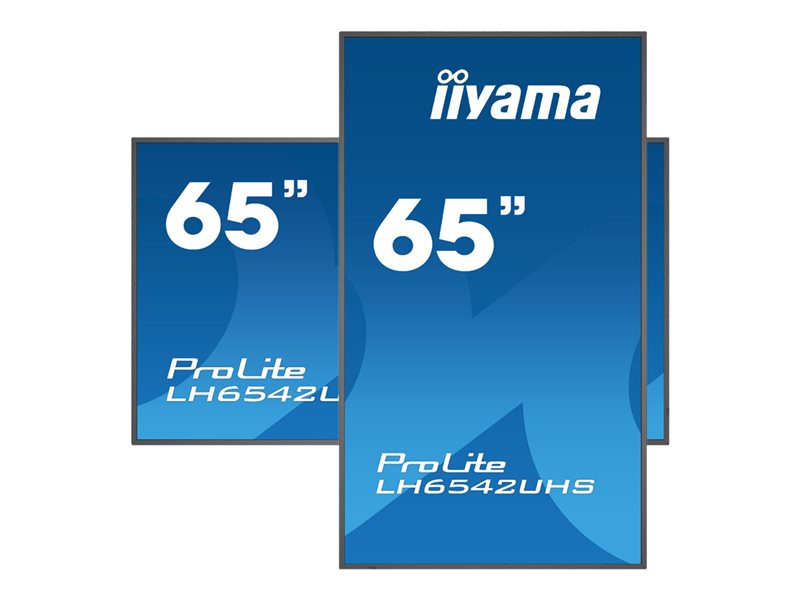 Iiyama LH6542UHS-B1 - 163,8 cm (64.5") - IPS - 3840 x 2160 Pixels - 500 cd/m² - 4K Ultra HD - 16:9