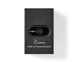 Nedis USB-Switch| 2-Port| 1x USB A| 2x USB-B-Buchse| 480 Gbps| Metall|