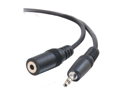 C2G 2m 3.5mm Stereo Audio Extension Cable M/F - 3.5mm - 3.5mm - 2 m - Zwart