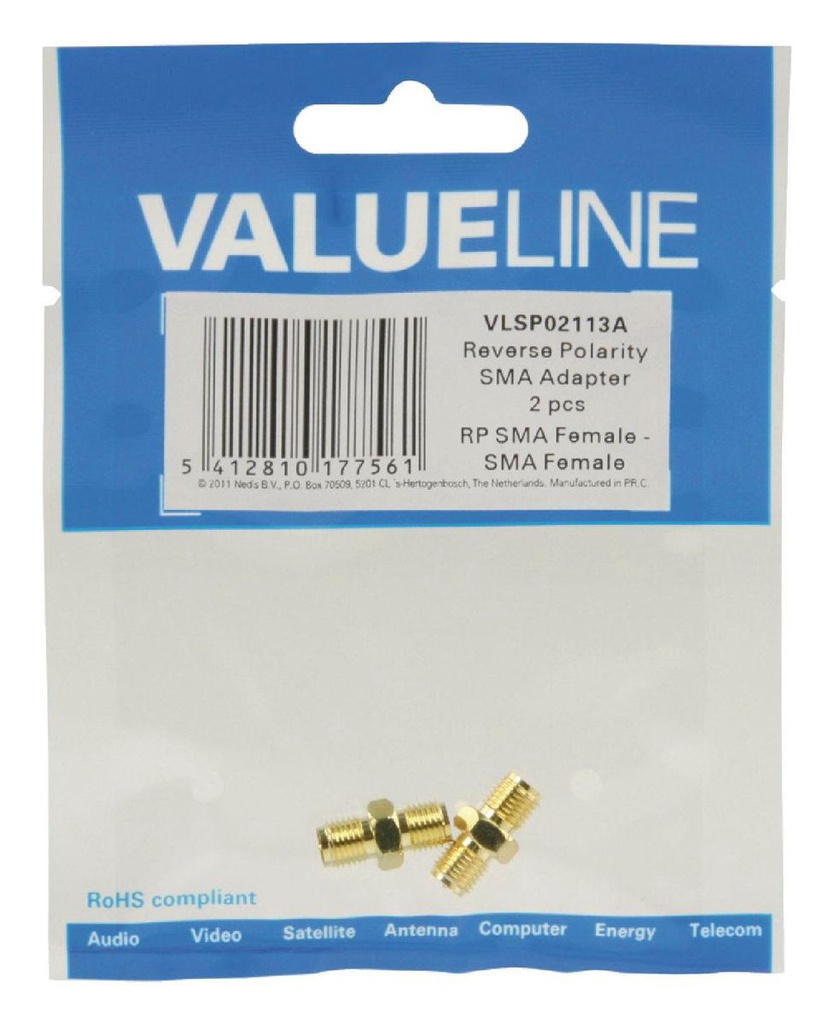 ValueLine VLSP02113A SMA Adapter (2x)