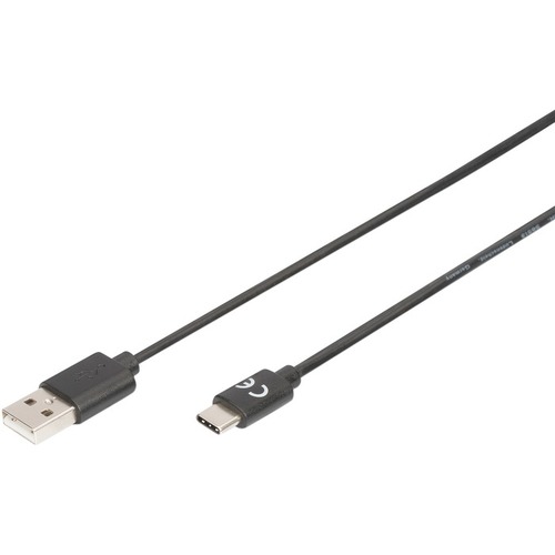 Assmann Digitus 1.80 m USB Data Transfer Cable for PC, Tablet, Smartphone, Notebook - 1 - First End: 1 x USB 2.0 Type A - Male - Second End: 1 x USB 2.0 Type C - Male - 480 Mbit/s