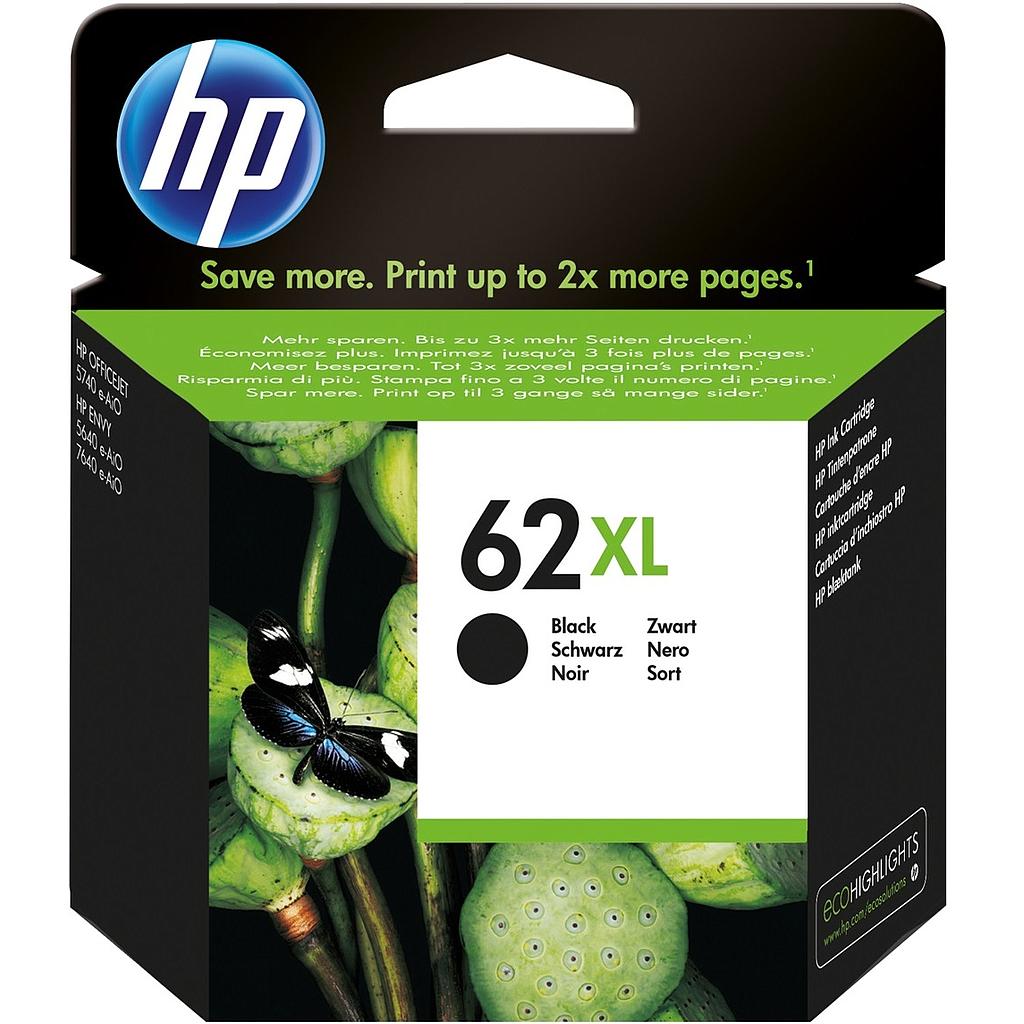 HP 62XL inktcartridge zwart high capacity 1-pack