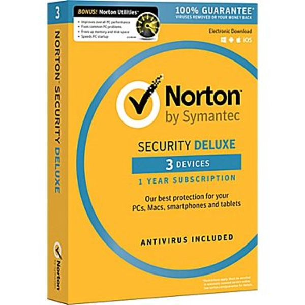 Norton Security Deluxe 3-Devices 1 jaar ESD