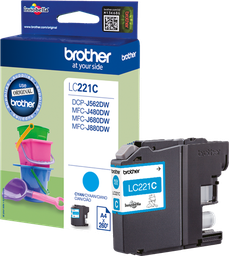 [LC221C] Brother Ink Cartridge LC-221C Cyaan
