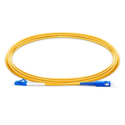 [SM-LCU-SCA-SXBI-PVC-2M] 0,5m LC UPC to SC UPC Simplex 2.0mm PVC (OFNR) 9/125 Single Mode Fiber Patch Cable