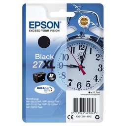 [C13T27114012] Epson Alarm clock Singlepack Black 27XL DURABrite Ultra Ink