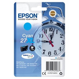 [C13T27124012] Epson Alarm clock Singlepack Cyan 27XL DURABrite Ultra Ink