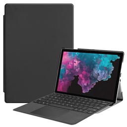 [H1-52] Microsoft Surface Pro 7 hoes - Tri-Fold Book Case - Zwart