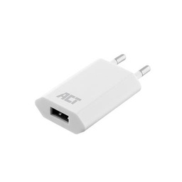 [AC2105] ACT USB lader, 1-poort, 1A, 5W, wit