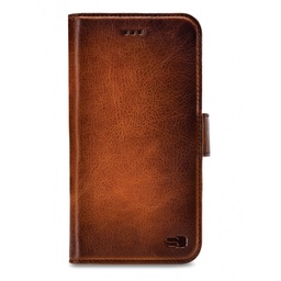 [26892] Senza Desire Leather Wallet Apple iPhone X/Xs Burned Cognac