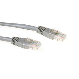 [IB6003] ACT Grijze 3 meter UTP CAT5E patchkabel met RJ45 connectoren